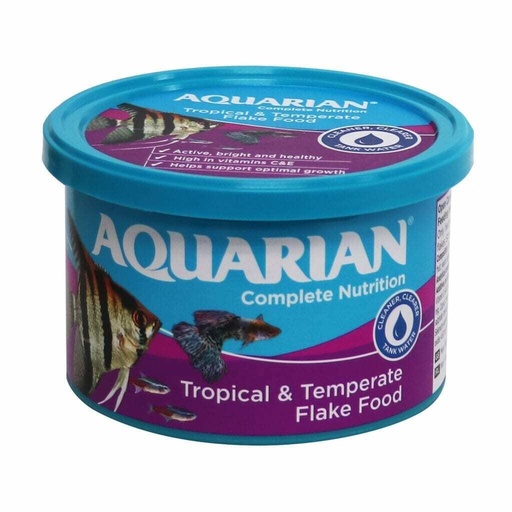 Aquarian Complete Nutrition Tropical & Temperate Flake Food - Fish