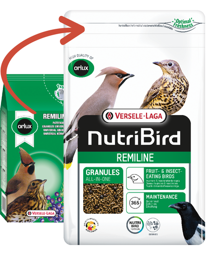 Versele Laga Orlux Remiline Universal Granules Jay & Thrush Resealable Bag
