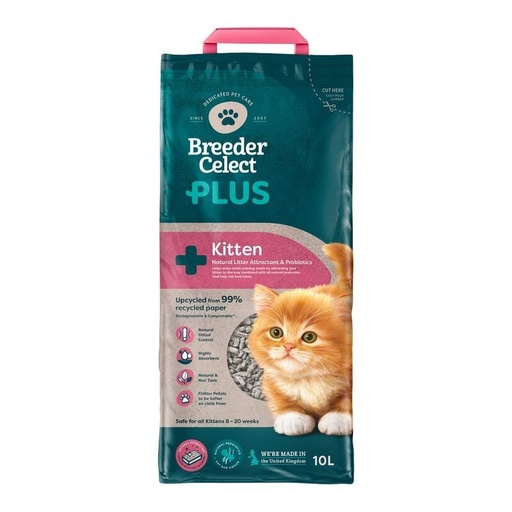 Breeder Celect Plus Natural Kitten Litter Attractant & Probiotic For