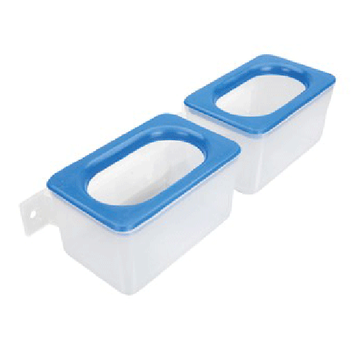 Anti-Spill Drinker Feeder Double Pigeon, Poultry. Cage Birds Etc Nestbox Feeders