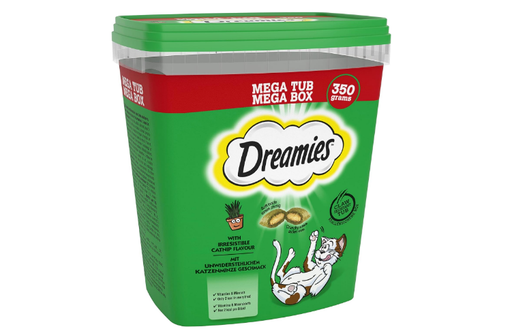 Dreamies Mega Tub Cat Treat With Catnip