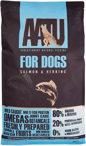 Aatu 80/20 Dry Dog Food, Salmon High Protein Grain Free Recipe