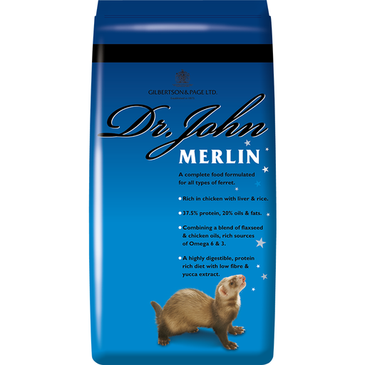 Dr John Merlin Ferret Food Chicken Dry Kibble Feast Animal