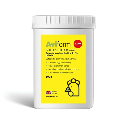 Aviform Shell Stuff! Powder Calcium For Poultry Birds Pot