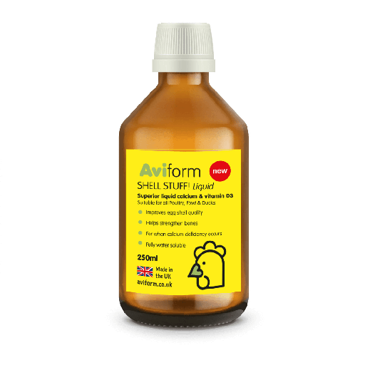 Aviform Shell Stuff! Liquid Calcium For Poultry Birds No Pump Or Cup