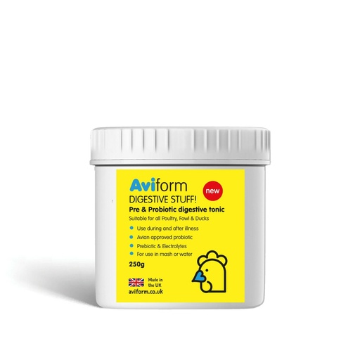 Aviform Digestive Stuff! Probiotic Poultry Bird Recovery Supplement Pot