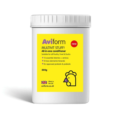 Aviform Multivit Stuff! All In One Poultry Bird Conditioner Pot