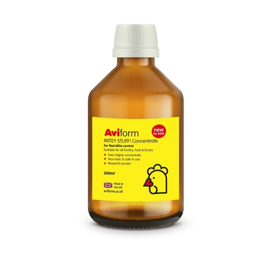 Aviform Mitey Stuff Concentrate Red Mite Liquid - Poultry No Cup Or Pump