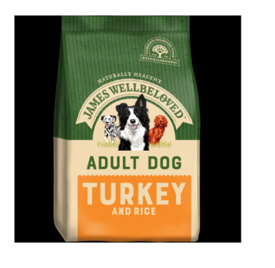 James Wellbeloved Turkey & Rice Adult Dog Food