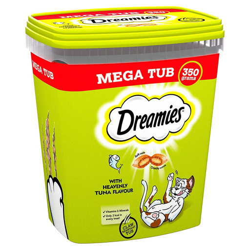 Dreamies Mega Tub Cat Treat With Tuna