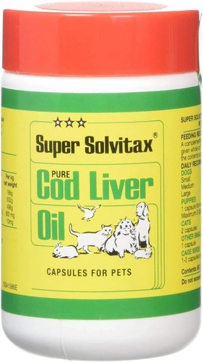 Super Solvitax Pure Cod Liver Oil For All Animal, Birds & Horses