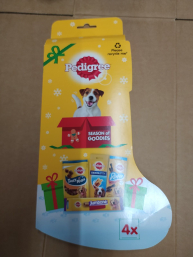 Pedigree Christmas Stockings X 4 Treats For Dogs
