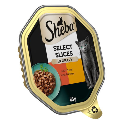 Sheba® Select Slices Adult Cat Food With Beef & Turkey In Gravy 22 X