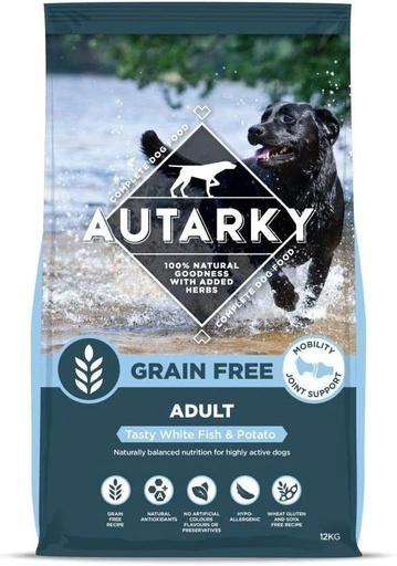 [AUT027] Autarky Grain Free Tasty White Fish And Potato Hypoallergenic Dry Dog Food