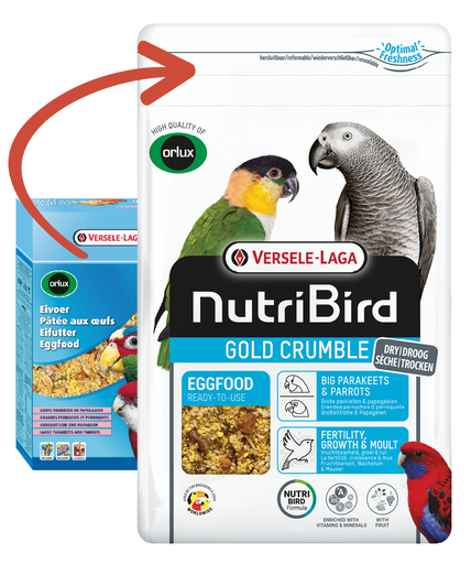 [VL130] Versele Laga Nutribird Gold Crumble Dry Eggfood Big Parakeets & Parrots