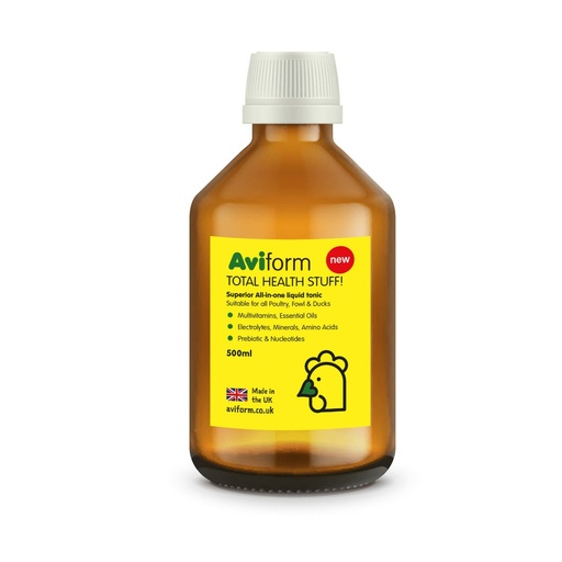 Aviform Total Health Stuff! All-In-One Poultry Bird Tonic + Measuring Cup
