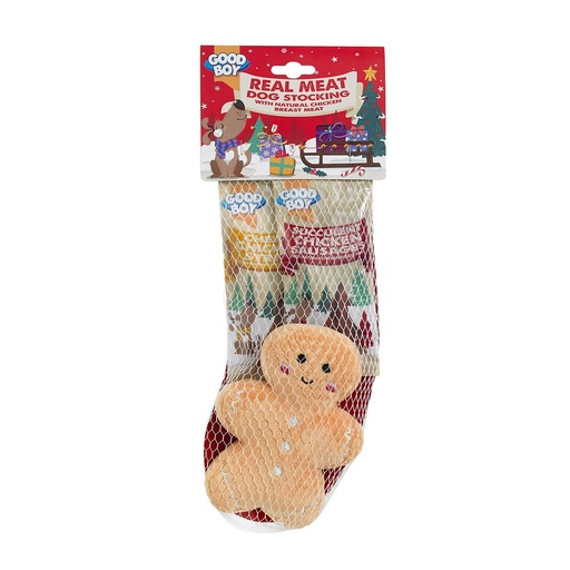 Good Boy Real Meat Dog Christmas Stockings For Dogs & Toy
