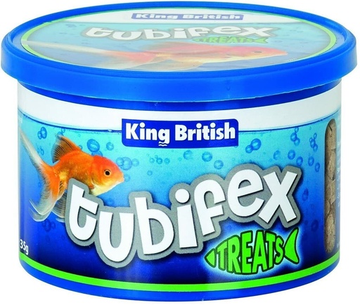 King British Tubifex Treats Fish, Turtles & Terrapins Freeze-Dried Worms