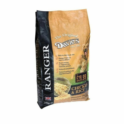 Davies Ranger Rich In Chicken & Rice Dry Adult Dog Food