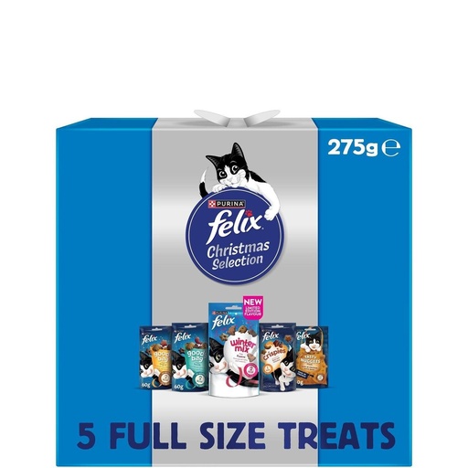 Felix Christmas Treats X5 For Cats Christmas Box