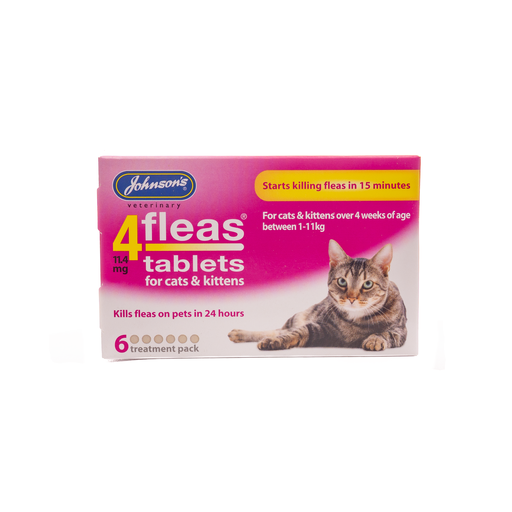 Johnson's Veterinary - 4fleas Tablets for Cats & Kittens