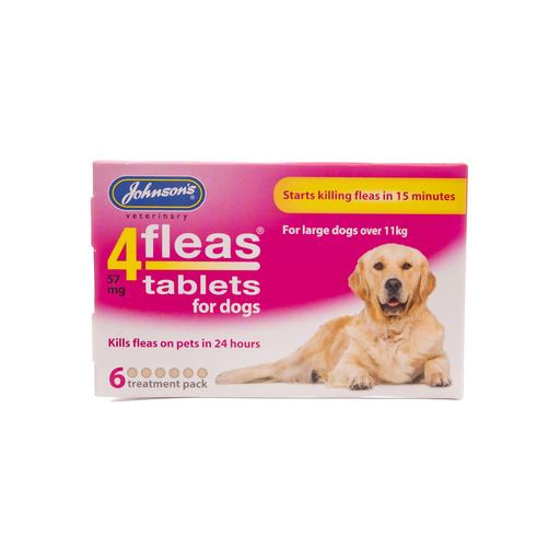 Johnson's Veterinary - 4fleas Tablets for Large Dogs