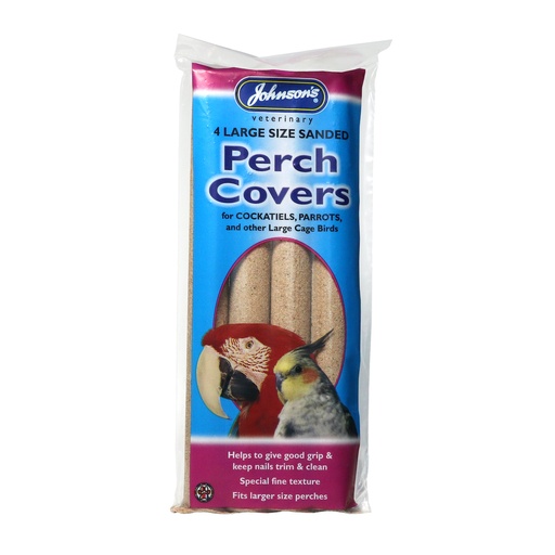 [M081] Johnson's Veterinary - Large Sanded Perch Covers for Cockatiels, Parrots etc
