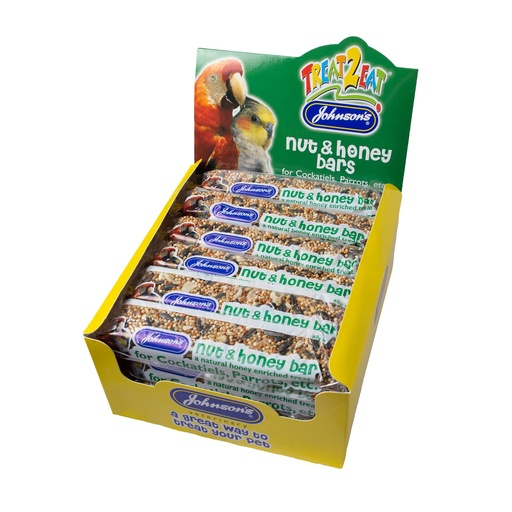 [N062] Johnson's Veterinary - Nut & Honey Bars for Cockatiels, Parrots etc