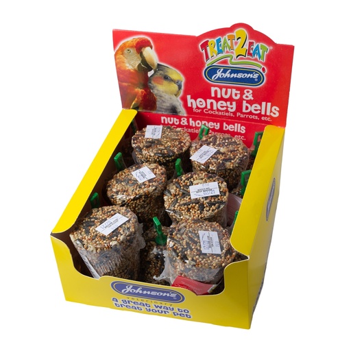 [N063] Johnson's Veterinary - Nut & Honey Bells for Cockatiels, Parrots etc