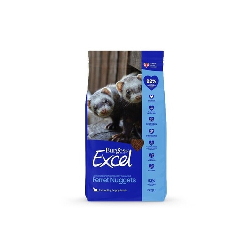 [BUR388] Burgess Excel Ferret Nuggets High Protein, Calcium, Healthy Teeth & Bones