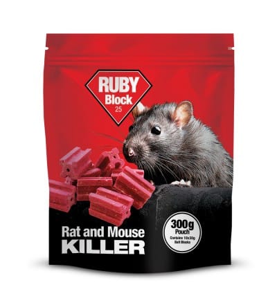[PES190] Poison Mouse & Rat Ruby Blocks 300g