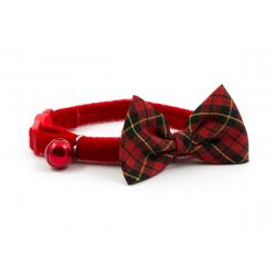 Ancol Collar Cat Vintage Tartan Bow