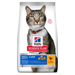 Hill's Science Plan Adult Cat Oral Care Dry Food Chicken Flavour