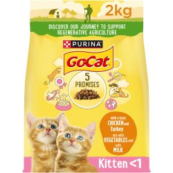 GO-CAT Kitten Chicken, Turkey & Milk