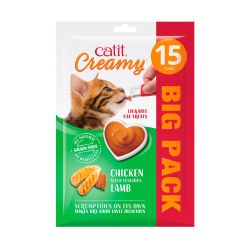 Catit Creamy Chicken & Lamb Lickable Treats 15