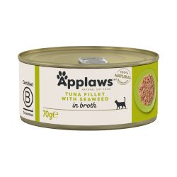 Applaws Natural Wet Cat Food, Tuna Fillet with Seaweed in Broth