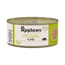 Applaws Natural Wet Cat Food, Tuna Fillet with Seaweed in Jelly