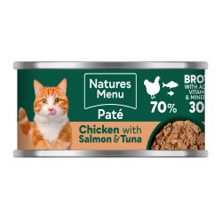 Natures Menu Can Cat Chicken, Salmon & Tuna Pate
