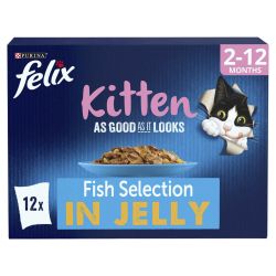 FELIX As Good As it Looks Kitten Fish in Jelly 12pk