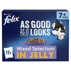 FELIX As Good As it Looks Senior 7+ Mixed in Jelly 12pk