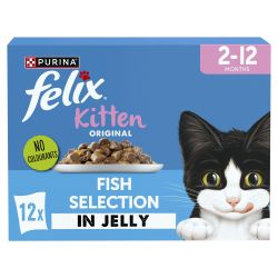FELIX Original Kitten Fish Selection in Jelly 12pk