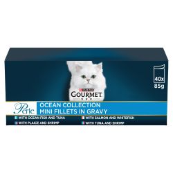 GOURMET Perle Pouches Ocean Collection Mini Fillets in Gravy 40pk