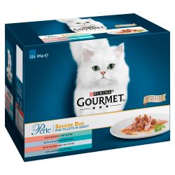 Gourmet Perle Seaside Duo Ocean Fish & Tuna, Salmon & White Fish, Salmon & Saithe