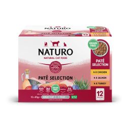 Naturo Adult Cat Pate Selection Box 12pk