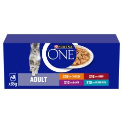 PURINA ONE Mini Fillets Mixed Selection in Gravy 40PK