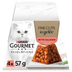 GOURMET Revelations Fine Cuts in Jelly Salmon 4pk