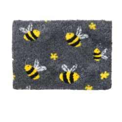 Vetbed Non Skip Charcoal & Yellow Bees