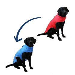 Ancol Viva Reversible Puffer Coat Red / Blue
