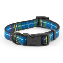 Ancol Adjustable Collar Tartan Blue