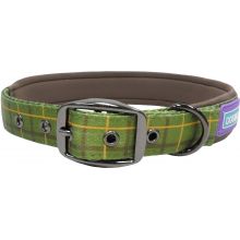 Hemm & Boo Check Collar Green Medium